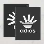 adios postkarte (Vorne/Hinten)