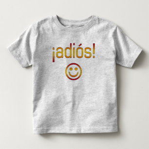 ¡ Adiós! Spanien-Flaggen-Farben Kleinkind T-shirt
