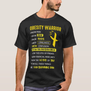 Adipositas Bewusstsein stark Warrior Medical Healt T-Shirt