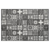 Adire Pattern - Schwarz und Weiß Stoff (Fat Quarter (45,7 x 55,9 cm))
