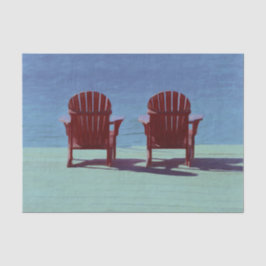 Adirondack Beach Chairs Aquamarin Blue Rustica Seidenpapier