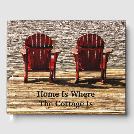 Adirondack Beach Chairs Brown Rustikale Hütte Gästebuch