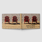 Adirondack Beach Chairs Brown Rustikale Hütte Gästebuch (Voll)