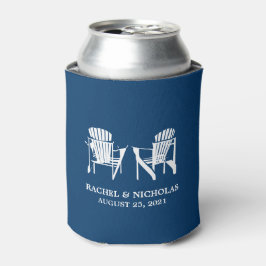 Adirondack Beach Chairs Dark Blue | Hochzeit Dosenkühler