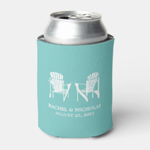 Adirondack Beach Chairs Light Aquamarin   Hochzeit Dosenkühler
