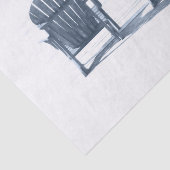 Adirondack Beach Stairs Grau Weiß Rustikal Seidenpapier (Ausschnitt)