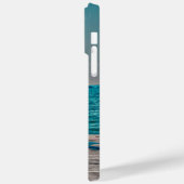 Adirondack Beach Stühle Aquamarin Pink Hütte Case-Mate iPhone Hülle (Rückseite / Links)