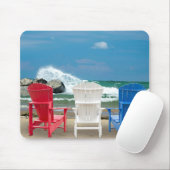 Adirondack Beach Stühle Mousepad (Mit Mouse)