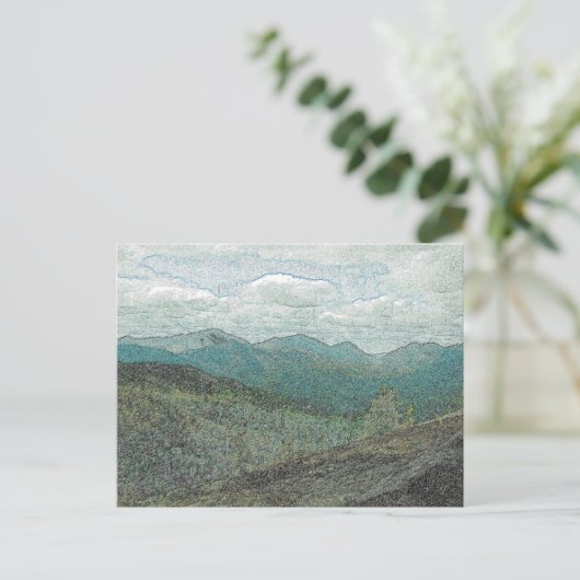 Adirondack Berggipfel Panorama Postkarte (Stehend Vorderseite)