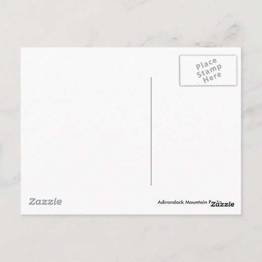 Adirondack Berggipfel Panorama Postkarte (Rückseite)
