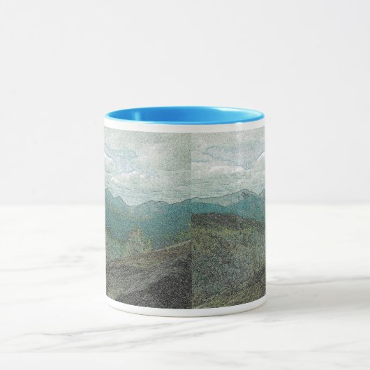 Adirondack Berggipfel Panorama Tasse (Zentrum)