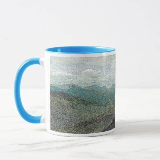 Adirondack Berggipfel Panorama Tasse (Links)