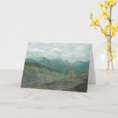 Adirondack Bergspitze-Panorama Karte (Gelbe Blume)