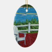 Adirondack Chair Painting Keramik Ornament (Rechts)