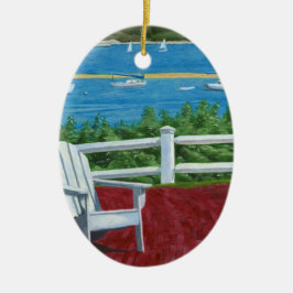 Adirondack Chair Painting Keramik Ornament