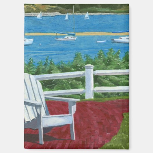 Adirondack Chair Painting Magnet (Vorderseite)