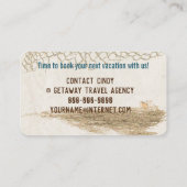 Adirondack-Chair Reflektion in Sonnenbrille Visitenkarte (Rückseite)