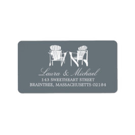 Adirondack Chairs | Anschrift Adressaufkleber