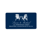 Adirondack Chairs | Anschrift Adressaufkleber (Vorne)