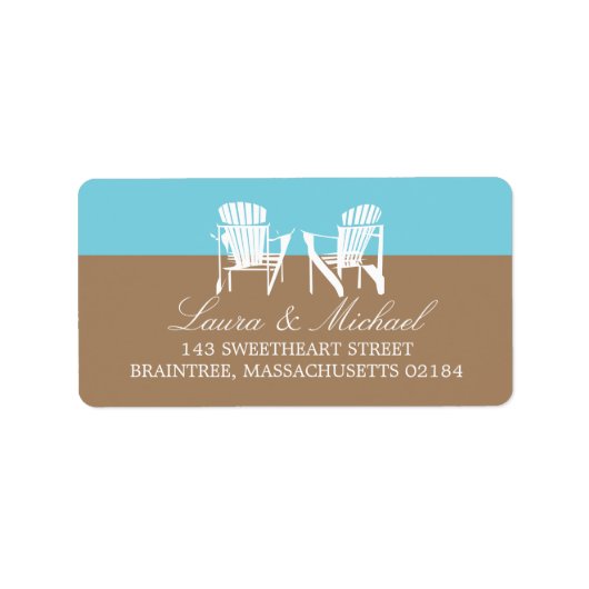 Adirondack Chairs | Anschrift Adressaufkleber (Vorne)