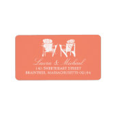 Adirondack Chairs | Anschrift Adressaufkleber (Vorne)