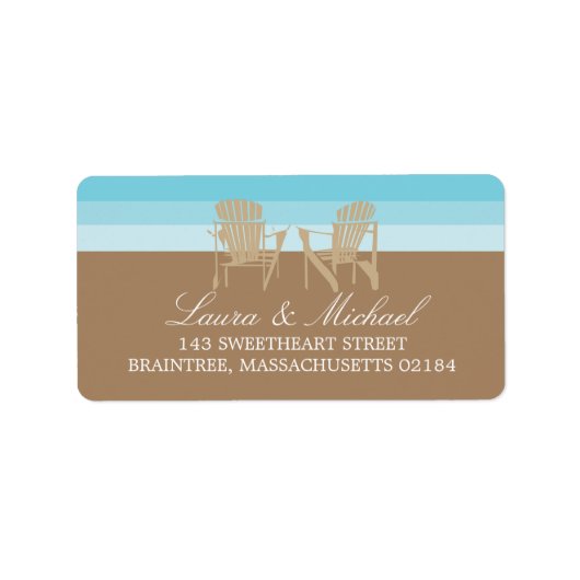 Adirondack Chairs | Anschrift Adressaufkleber (Vorne)