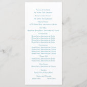 Adirondack Chairs Beach Wedding Program Programm (Rückseite)