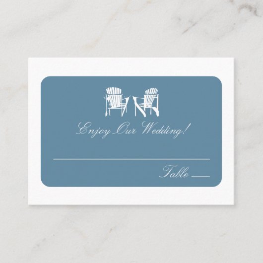 Adirondack Chairs | Begleitkarten (Vorderseite)