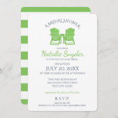 Adirondack Chairs Brautparty Einladung (Vorne/Hinten)