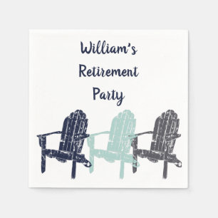 Adirondack Chairs Custom Message Party Serviette
