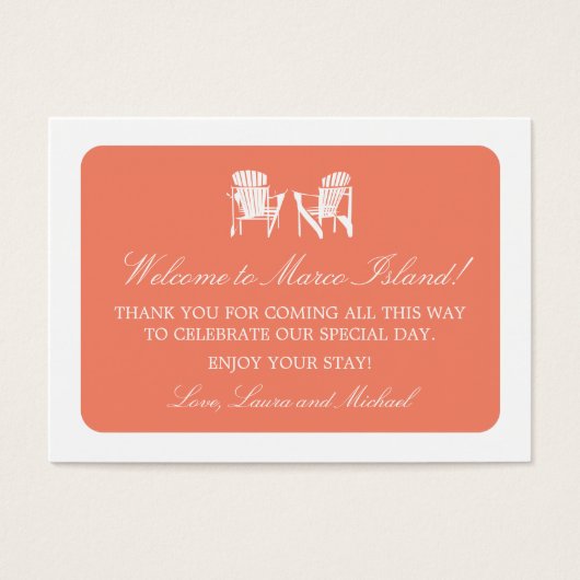 Adirondack Chairs | GASTGESCHENK HOCHZEIT (Vorderseite)