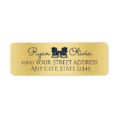 Adirondack Chairs Gold und Navy Blue (Vorne)