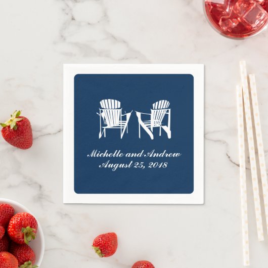 Adirondack Chairs | Hochzeit Serviette (Beispiel)
