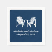 Adirondack Chairs | Hochzeit Serviette (Vorderseite)
