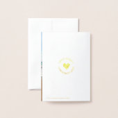 Adirondack Chairs Mini Holiday Gruß mit Foto Folienkarte (Rückseite mit Umschlag)