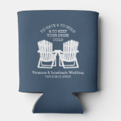 Adirondack Chairs Navy Blue Dosenkühler (Rückseite)