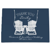 Adirondack Chairs Navy Blue Große Geschenktüte (Vorderseite)