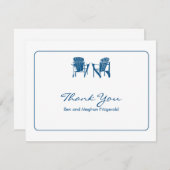 Adirondack Chairs Thank You Dankeskarte (Vorne/Hinten)