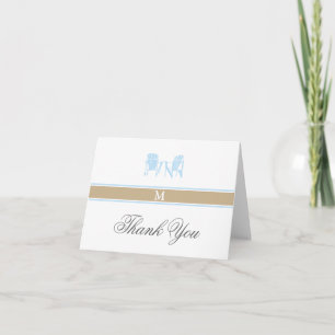 Adirondack Chairs Thank You Note Card Dankeskarte