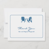 Adirondack Chairs Vielen Dank Dankeskarte (Vorderseite)