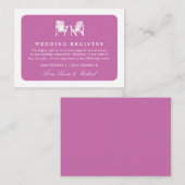 Adirondack Chairs | Wedding Bridal Gift Registry Begleitkarte (Vorne/Hinten)