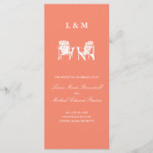 Adirondack Chairs | Zeremonie Programm (Vorderseite)