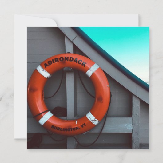 adirondack Fährlebensretter Einladung (Vorderseite)