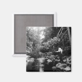 Adirondack Fischen Magnet (Vorderseite/Rückseite)