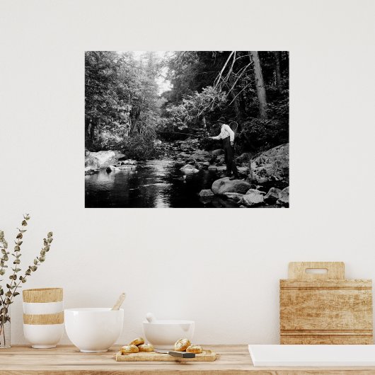 Adirondack Fischen Poster (Küche)