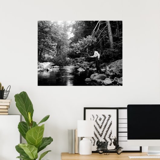 Adirondack Fischen Poster (Heimbüro)