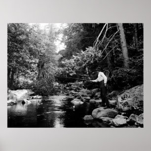 Adirondack Fischen Poster