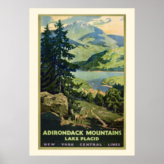 Adirondack-Gebirge 20x28 Poster (Vorne)