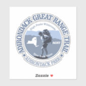 Adirondack Great Range Trail (BG) Aufkleber (Blatt)