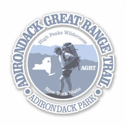 Adirondack Great Range Trail (BG) Aufkleber (Vorderseite)